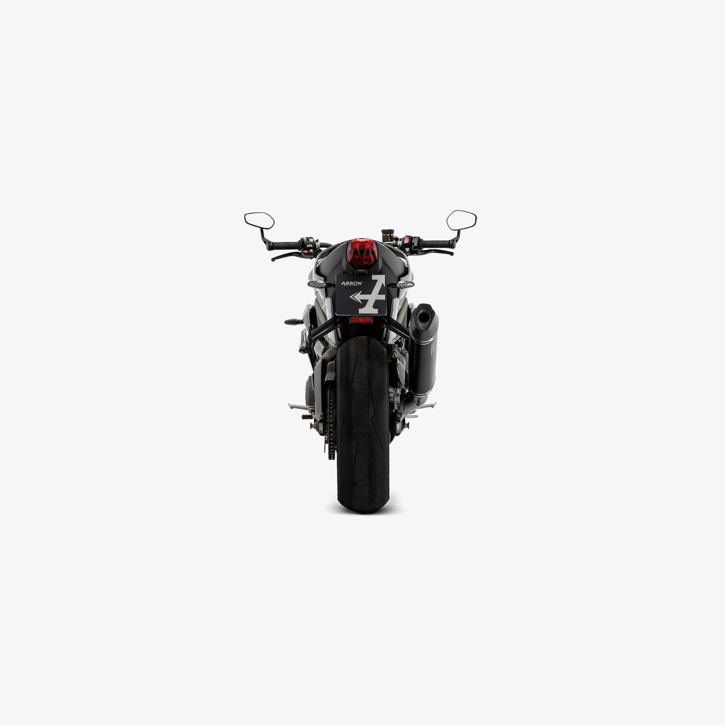 Arrow Catalytic Homologated Full System with Veloce Aluminium "Dark" Silencer with DB Killer | Triumph Street Triple 765 (2020-2022) | Part 71502VAN