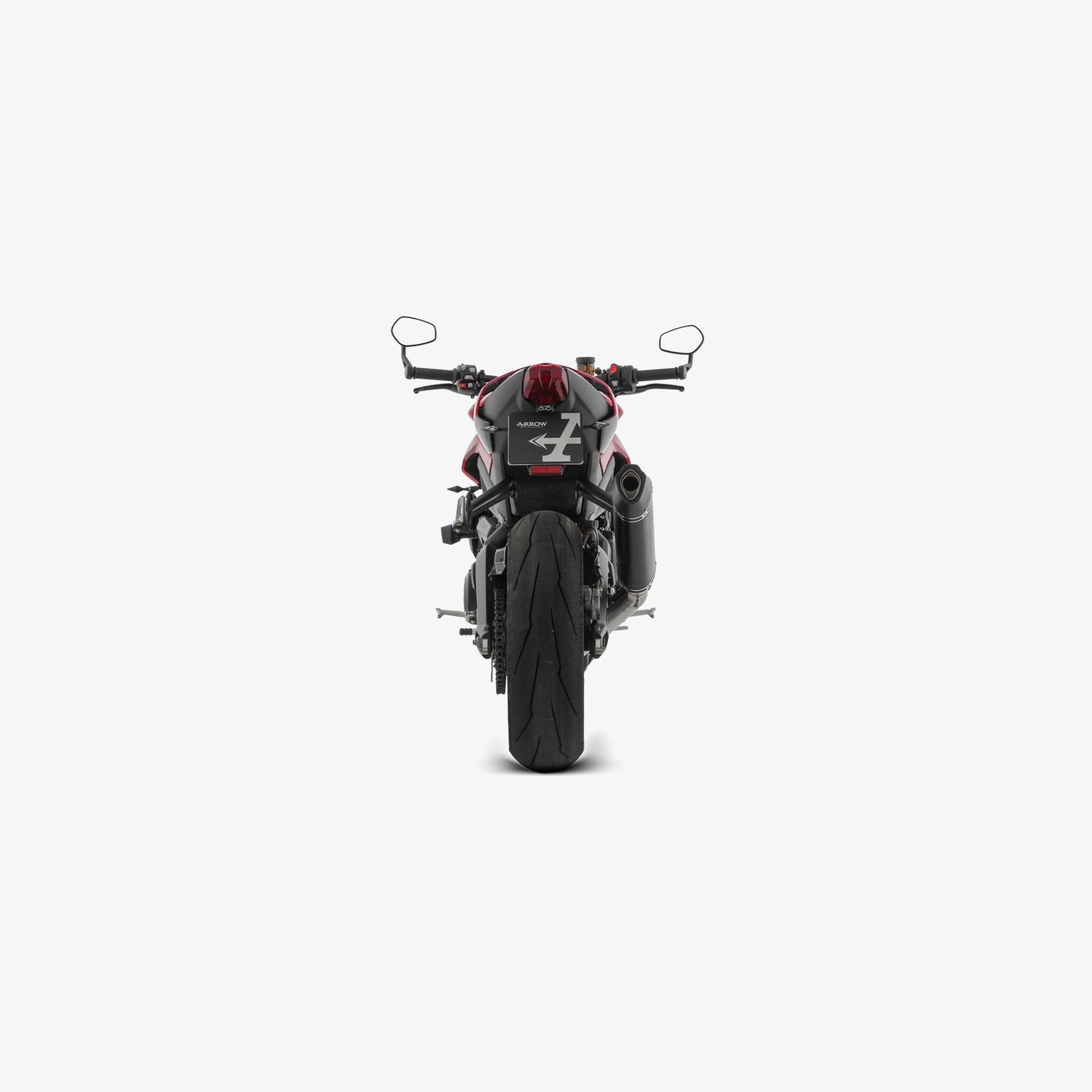 Arrow Racing Full System W/ Aluminium Can & Carbon End Can | Triumph Street Triple 765 RS 2024 | Part 71005VAN