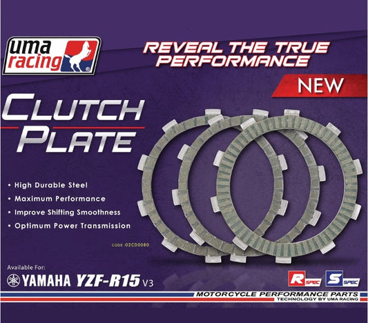 UMA RACING - CLUTCH DISC - Y15ZR (1 SET = 4 PCS) | Part 02CD0070