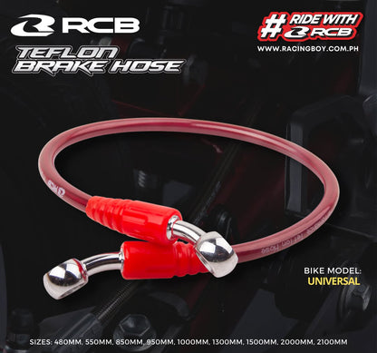 RCB TEFLON BRAKE HOSE 850MM - RD | Part 01BH003R