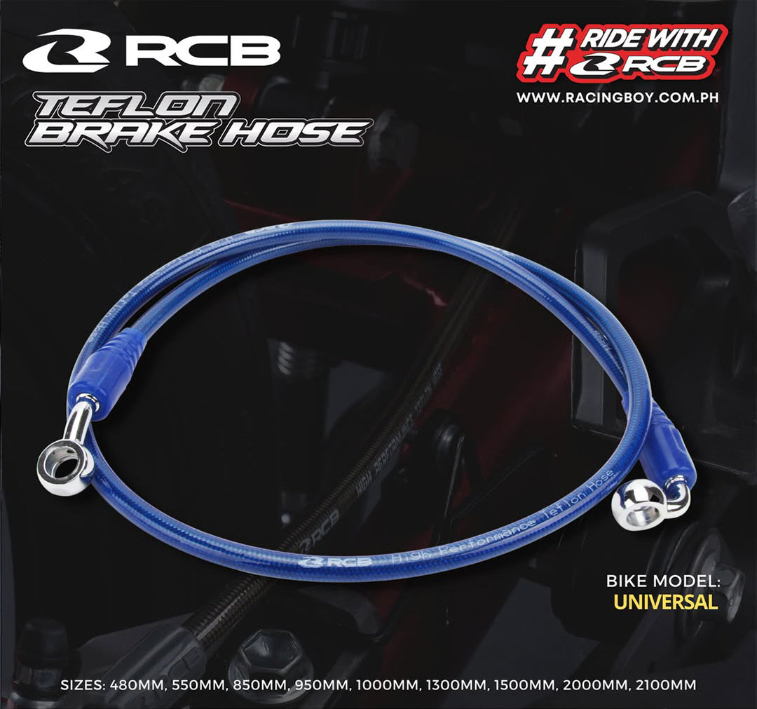 RCB TEFLON BRAKE HOSE 480MM - BL | Part 01BH002A