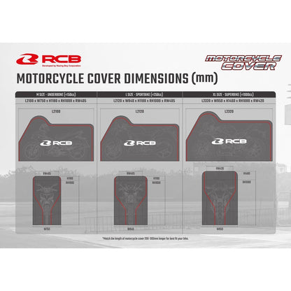 RCB MOTOR COVER E SERIES - M (2100MM*750MM*1180MM) | Part 01MC004Z
