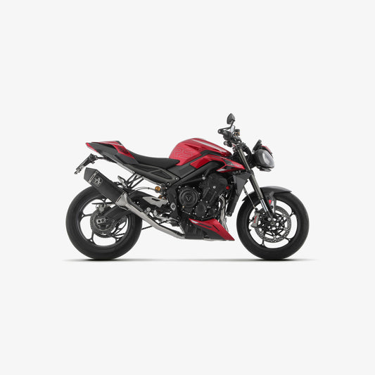 Arrow Racing Full System W/ Aluminium Can & Carbon End Can | Triumph Street Triple 765 RS 2024 | Part 71005VAN