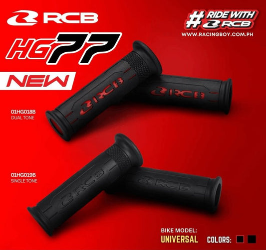 RCB HANDLE GRIP HG77 (2 TONE) - BK/RD | Part 01HG018B
