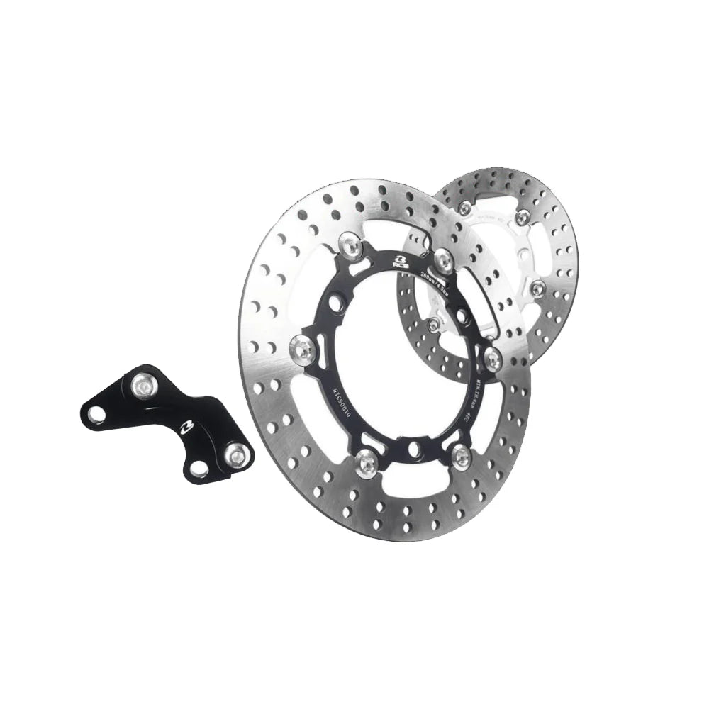 RCB STEEL FLOATING BRAKE DISC E2+ SERIES NMAX 260MM - BLACK (WITH BRACKET) | Part 01D0531B