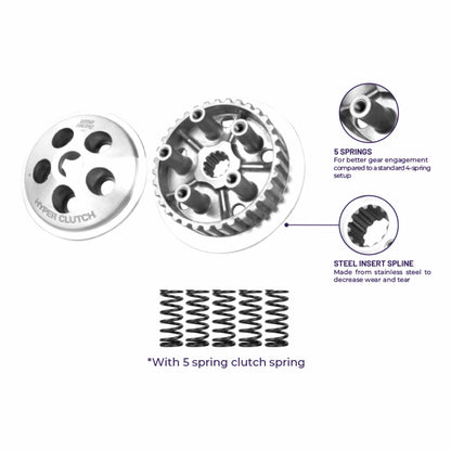 UMA RACING - HYPER CLUTCH WITH 5 PCS SPRING Y15ZR | Part 02C00810